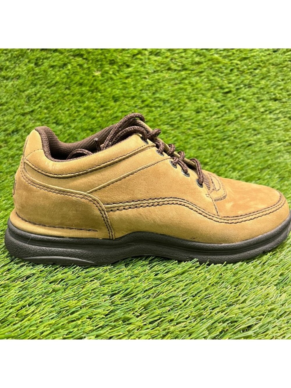Rockport World Tour Classic Womens Size 6.5 Brown Leather Walking Shoes Sneakers